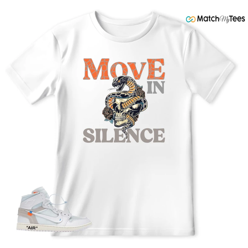 NEKE AIR JORDAN 1 RETRO HIGH OG VIRGIL ABLOH ARCHIVE ALASKA SNEAKER Matching Tees t-shirt