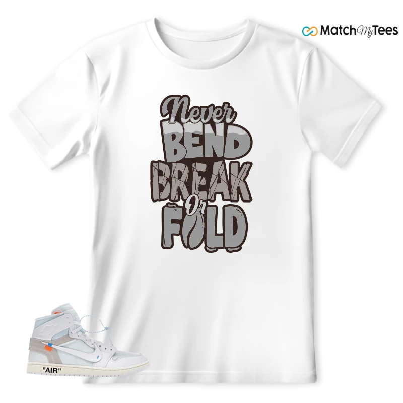NEKE AIR JORDAN 1 RETRO HIGH OG VIRGIL ABLOH ARCHIVE ALASKA SNEAKER Matching Tees t-shirt