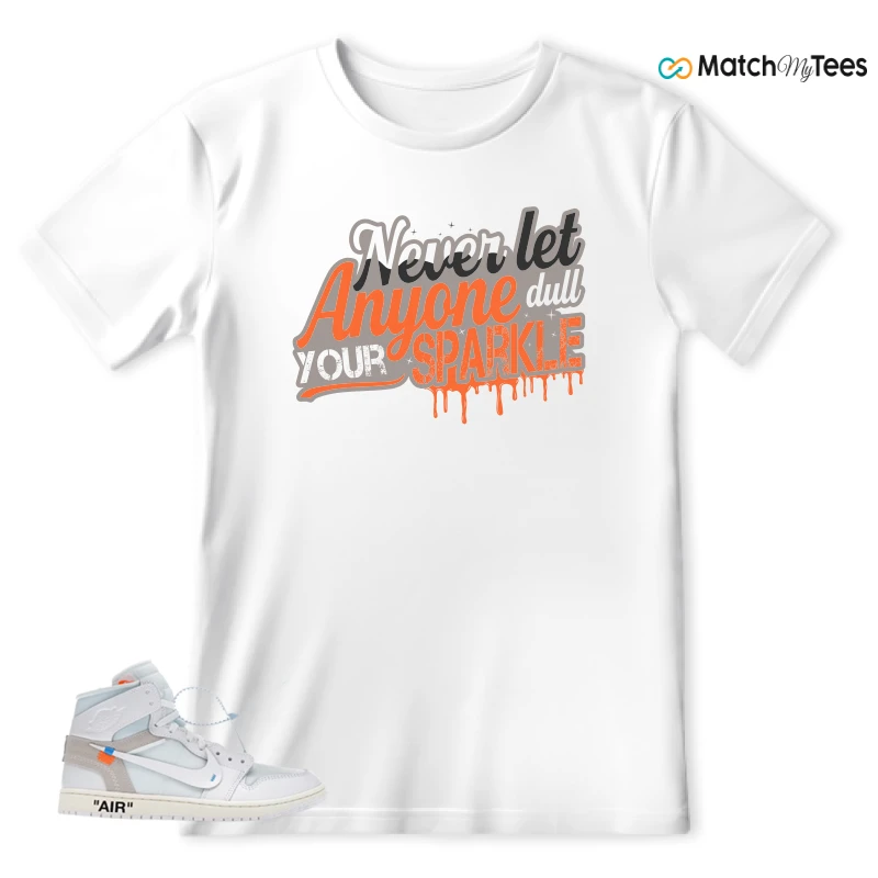 NEKE AIR JORDAN 1 RETRO HIGH OG VIRGIL ABLOH ARCHIVE ALASKA SNEAKER Matching Tees t-shirt