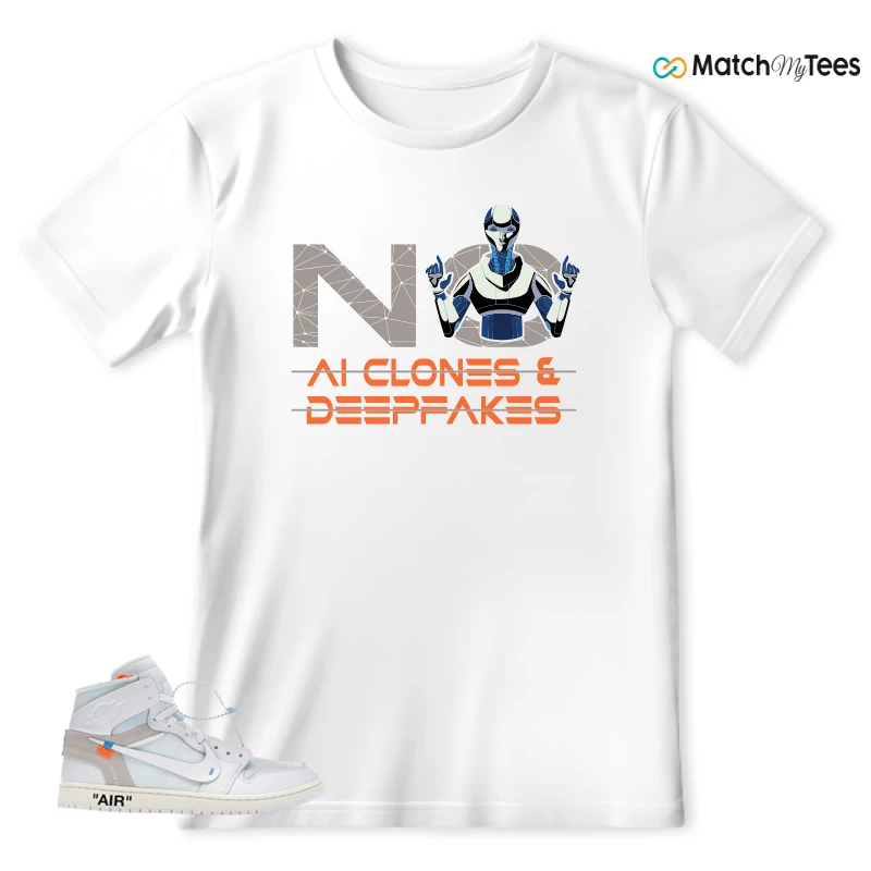 NEKE AIR JORDAN 1 RETRO HIGH OG VIRGIL ABLOH ARCHIVE ALASKA SNEAKER Matching Tees t-shirt