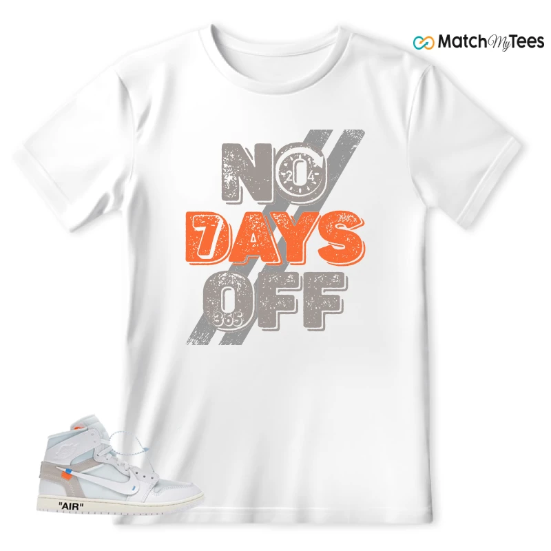 NEKE AIR JORDAN 1 RETRO HIGH OG VIRGIL ABLOH ARCHIVE ALASKA SNEAKER Matching Tees t-shirt