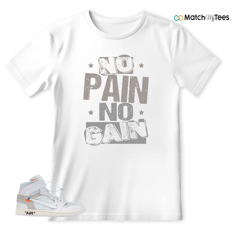 NEKE AIR JORDAN 1 RETRO HIGH OG VIRGIL ABLOH ARCHIVE ALASKA SNEAKER Matching Tees t-shirt