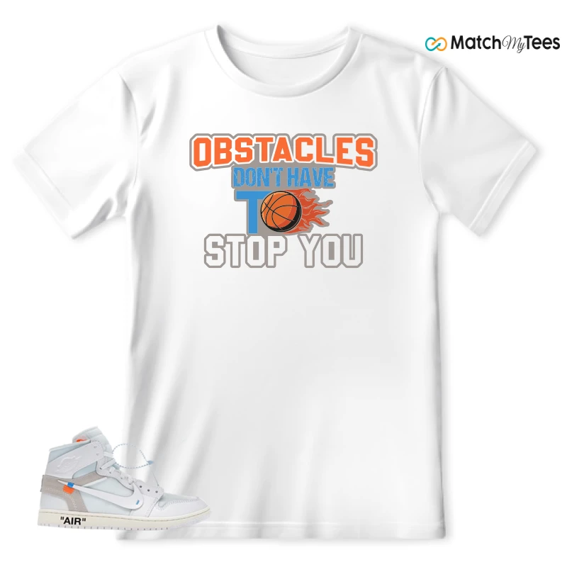 NEKE AIR JORDAN 1 RETRO HIGH OG VIRGIL ABLOH ARCHIVE ALASKA SNEAKER Matching Tees t-shirt