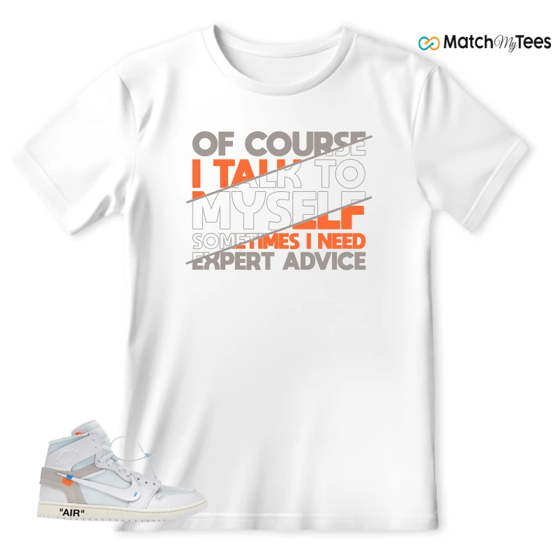 NEKE AIR JORDAN 1 RETRO HIGH OG VIRGIL ABLOH ARCHIVE ALASKA SNEAKER Matching Tees t-shirt