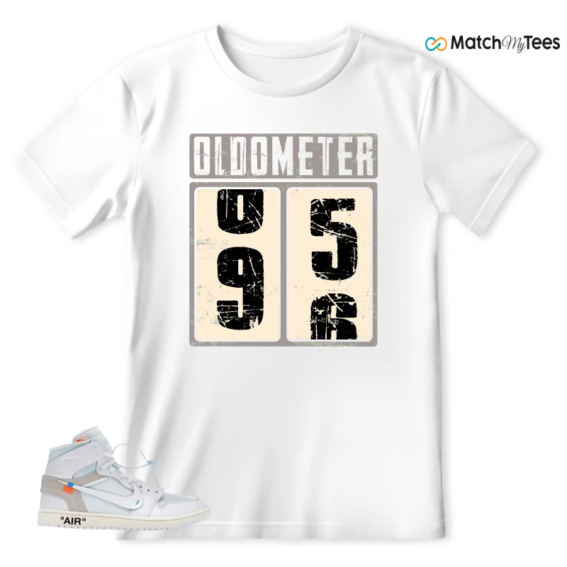 NEKE AIR JORDAN 1 RETRO HIGH OG VIRGIL ABLOH ARCHIVE ALASKA SNEAKER Matching Tees t-shirt