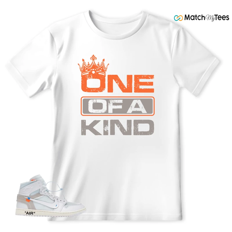 NEKE AIR JORDAN 1 RETRO HIGH OG VIRGIL ABLOH ARCHIVE ALASKA SNEAKER Matching Tees t-shirt