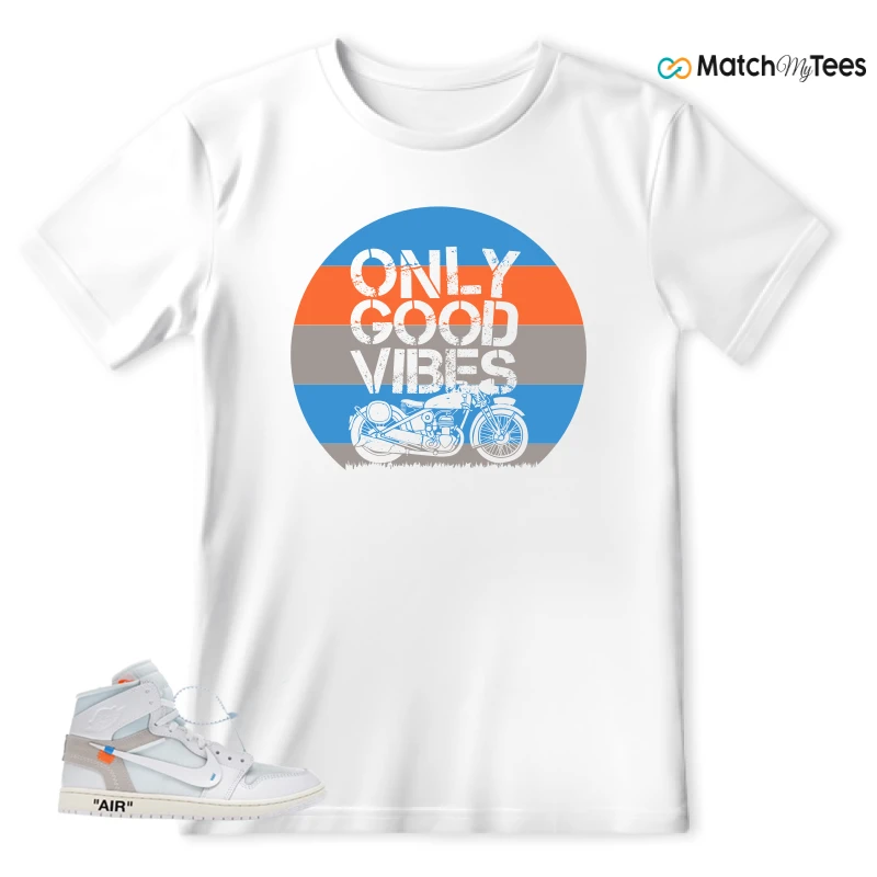 NEKE AIR JORDAN 1 RETRO HIGH OG VIRGIL ABLOH ARCHIVE ALASKA SNEAKER Matching Tees t-shirt