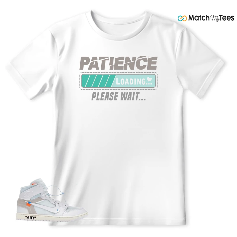 NEKE AIR JORDAN 1 RETRO HIGH OG VIRGIL ABLOH ARCHIVE ALASKA SNEAKER Matching Tees t-shirt