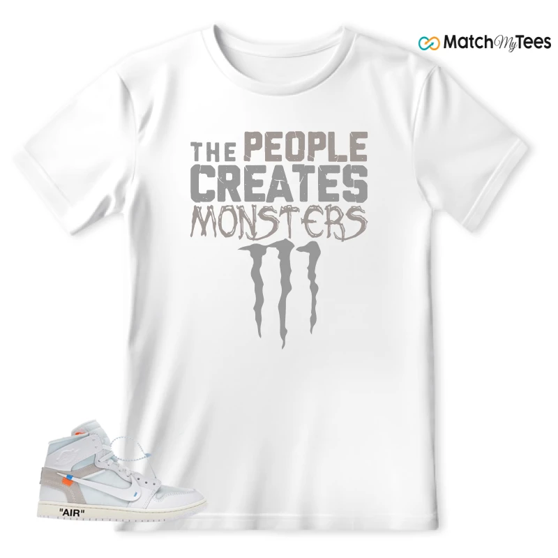 NEKE AIR JORDAN 1 RETRO HIGH OG VIRGIL ABLOH ARCHIVE ALASKA SNEAKER Matching Tees t-shirt