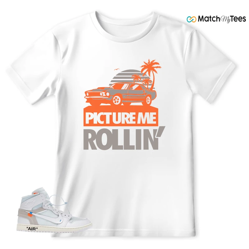 NEKE AIR JORDAN 1 RETRO HIGH OG VIRGIL ABLOH ARCHIVE ALASKA SNEAKER Matching Tees t-shirt