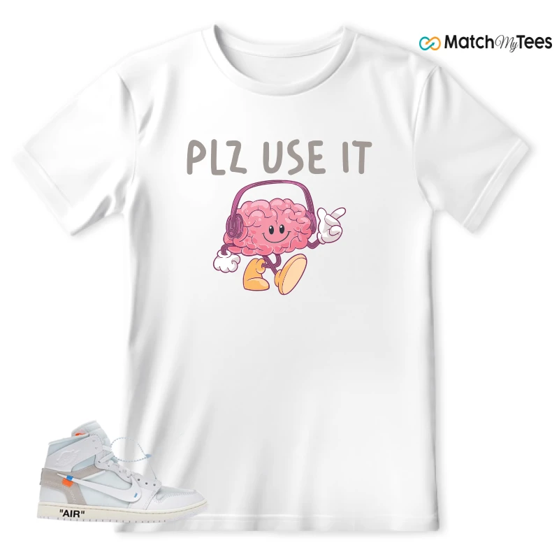 NEKE AIR JORDAN 1 RETRO HIGH OG VIRGIL ABLOH ARCHIVE ALASKA SNEAKER Matching Tees t-shirt