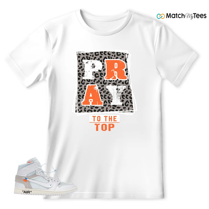 NEKE AIR JORDAN 1 RETRO HIGH OG VIRGIL ABLOH ARCHIVE ALASKA SNEAKER Matching Tees t-shirt
