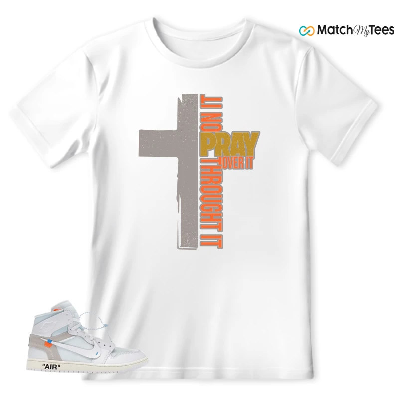 NEKE AIR JORDAN 1 RETRO HIGH OG VIRGIL ABLOH ARCHIVE ALASKA SNEAKER Matching Tees t-shirt