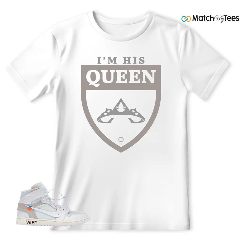 NEKE AIR JORDAN 1 RETRO HIGH OG VIRGIL ABLOH ARCHIVE ALASKA SNEAKER Matching Tees t-shirt