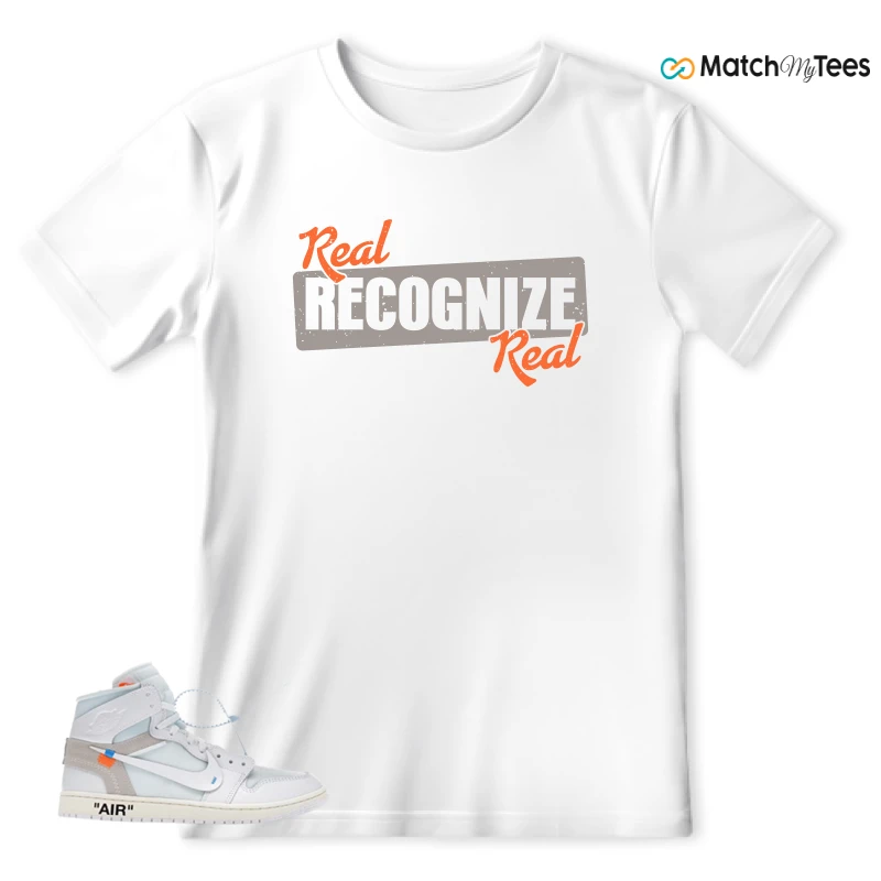 NEKE AIR JORDAN 1 RETRO HIGH OG VIRGIL ABLOH ARCHIVE ALASKA SNEAKER Matching Tees t-shirt