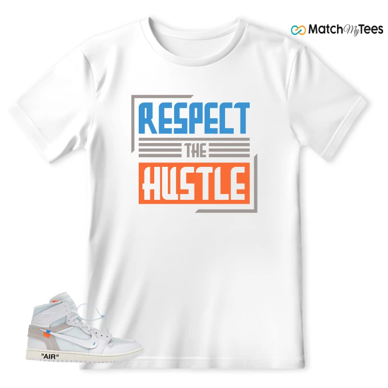 NEKE AIR JORDAN 1 RETRO HIGH OG VIRGIL ABLOH ARCHIVE ALASKA SNEAKER Matching Tees t-shirt