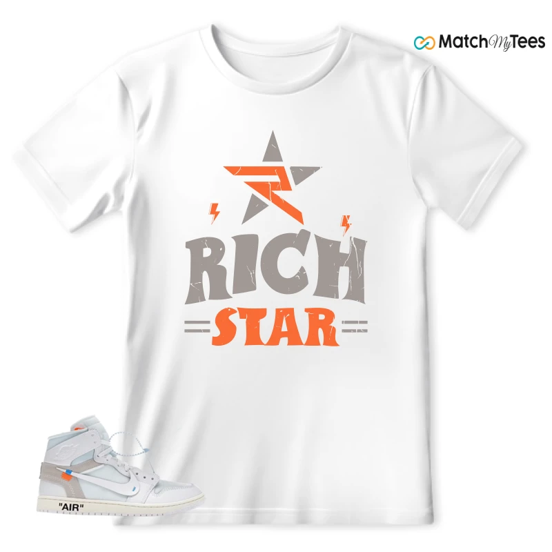 NEKE AIR JORDAN 1 RETRO HIGH OG VIRGIL ABLOH ARCHIVE ALASKA SNEAKER Matching Tees t-shirt