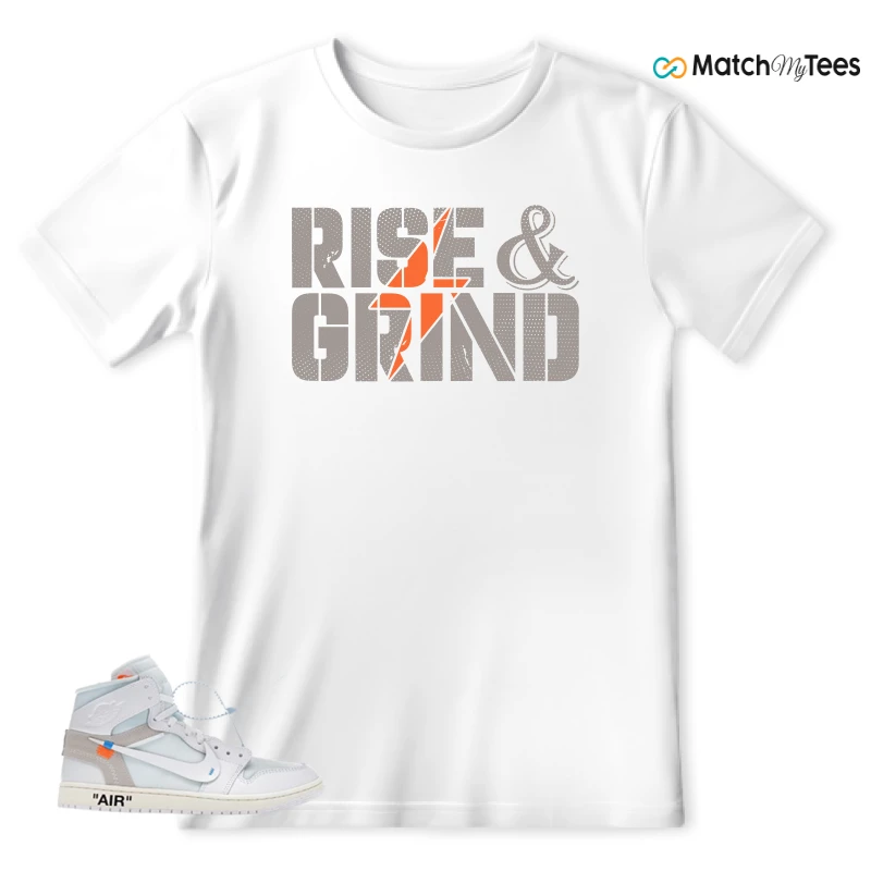 NEKE AIR JORDAN 1 RETRO HIGH OG VIRGIL ABLOH ARCHIVE ALASKA SNEAKER Matching Tees t-shirt