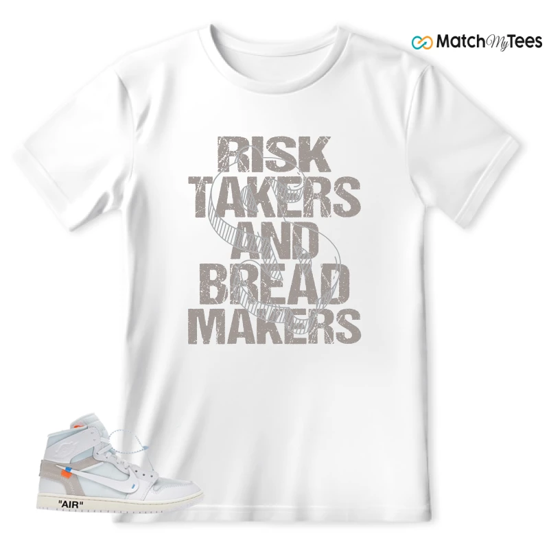 NEKE AIR JORDAN 1 RETRO HIGH OG VIRGIL ABLOH ARCHIVE ALASKA SNEAKER Matching Tees t-shirt