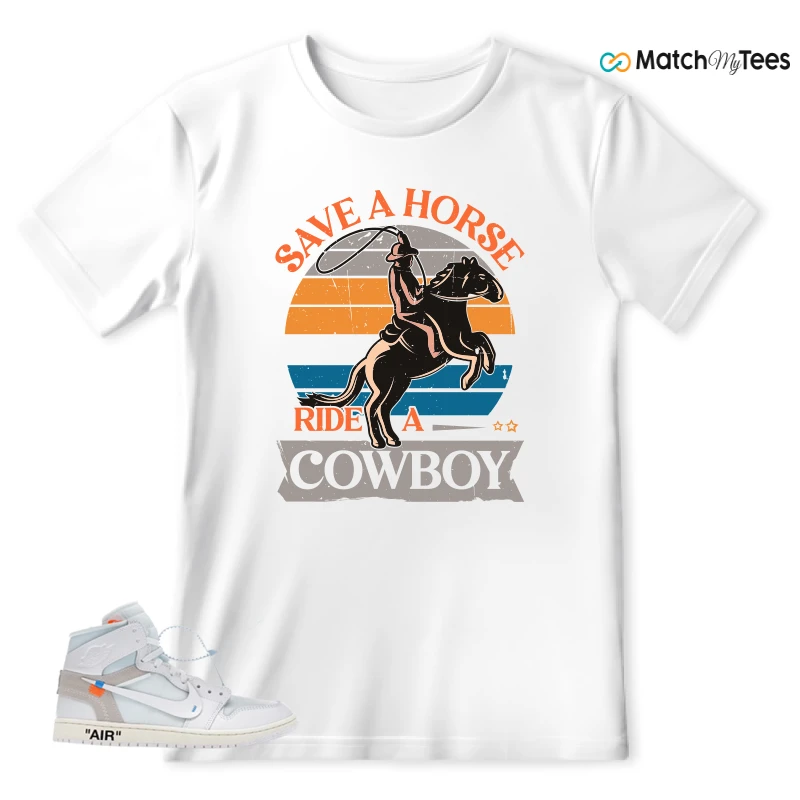 NEKE AIR JORDAN 1 RETRO HIGH OG VIRGIL ABLOH ARCHIVE ALASKA SNEAKER Matching Tees t-shirt