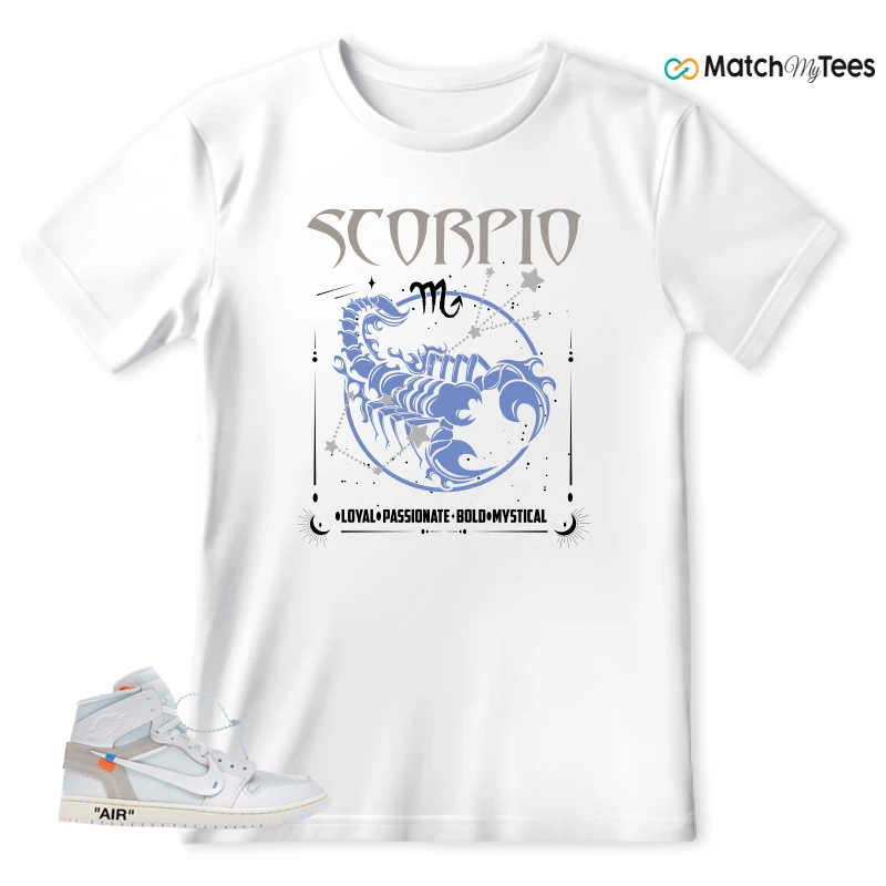 NEKE AIR JORDAN 1 RETRO HIGH OG VIRGIL ABLOH ARCHIVE ALASKA SNEAKER Matching Tees t-shirt