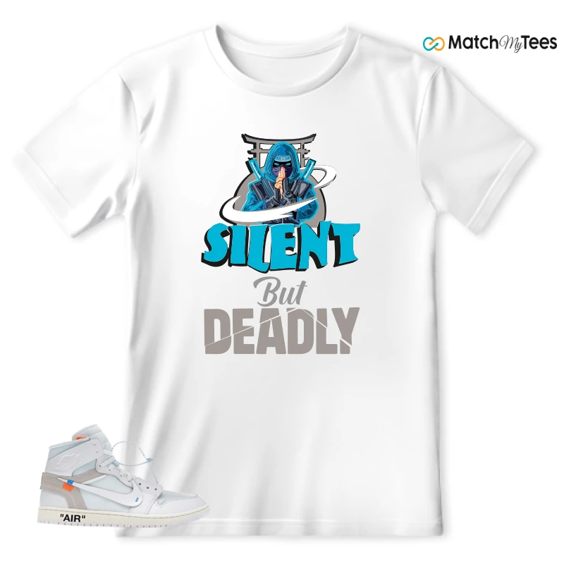 NEKE AIR JORDAN 1 RETRO HIGH OG VIRGIL ABLOH ARCHIVE ALASKA SNEAKER Matching Tees t-shirt
