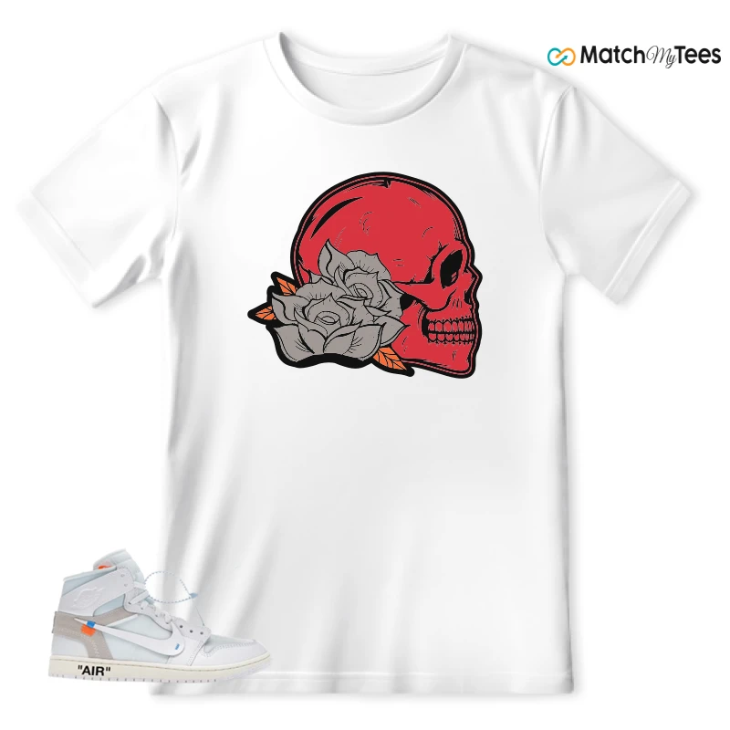NEKE AIR JORDAN 1 RETRO HIGH OG VIRGIL ABLOH ARCHIVE ALASKA SNEAKER Matching Tees t-shirt