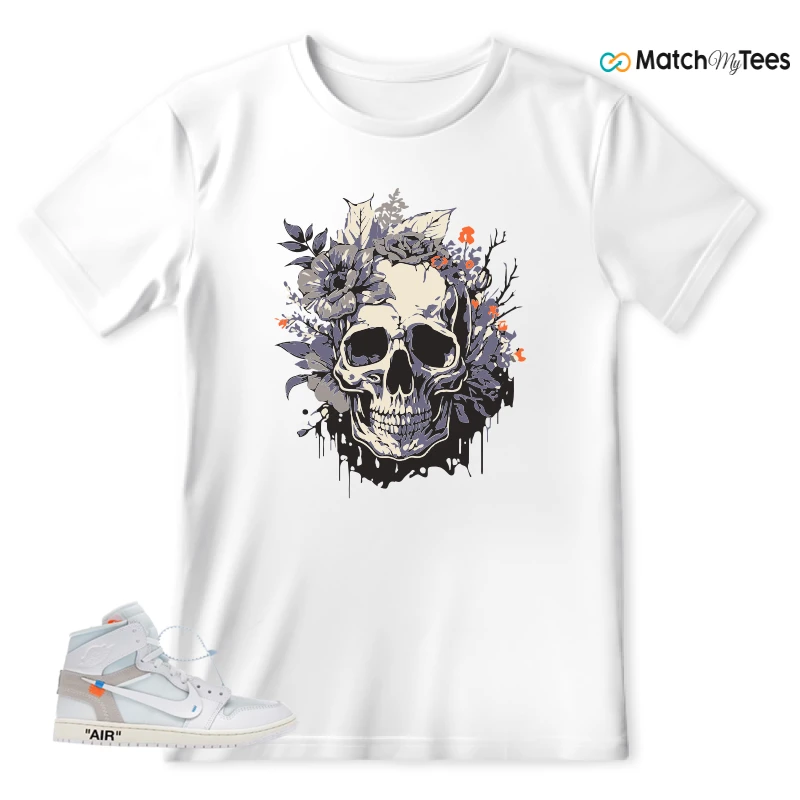 NEKE AIR JORDAN 1 RETRO HIGH OG VIRGIL ABLOH ARCHIVE ALASKA SNEAKER Matching Tees t-shirt