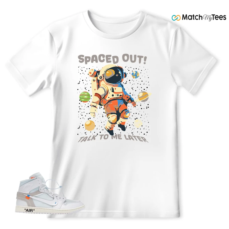 NEKE AIR JORDAN 1 RETRO HIGH OG VIRGIL ABLOH ARCHIVE ALASKA SNEAKER Matching Tees t-shirt