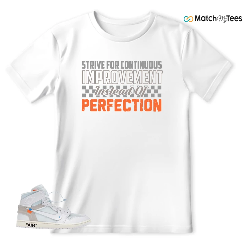 NEKE AIR JORDAN 1 RETRO HIGH OG VIRGIL ABLOH ARCHIVE ALASKA SNEAKER Matching Tees t-shirt