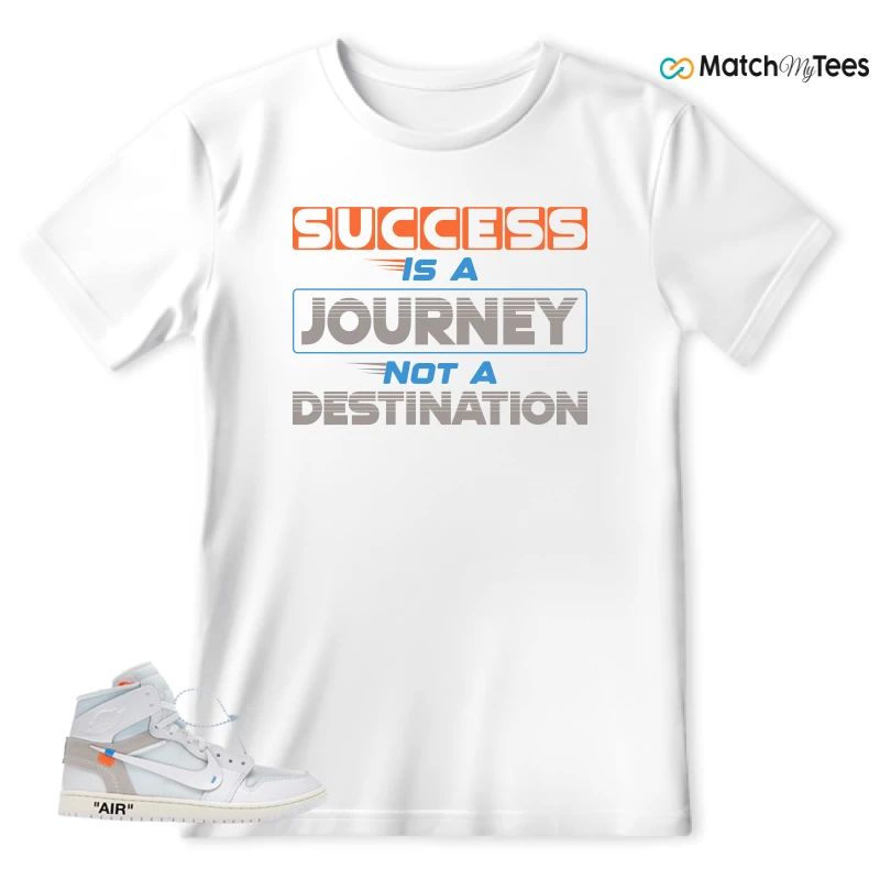 NEKE AIR JORDAN 1 RETRO HIGH OG VIRGIL ABLOH ARCHIVE ALASKA SNEAKER Matching Tees t-shirt