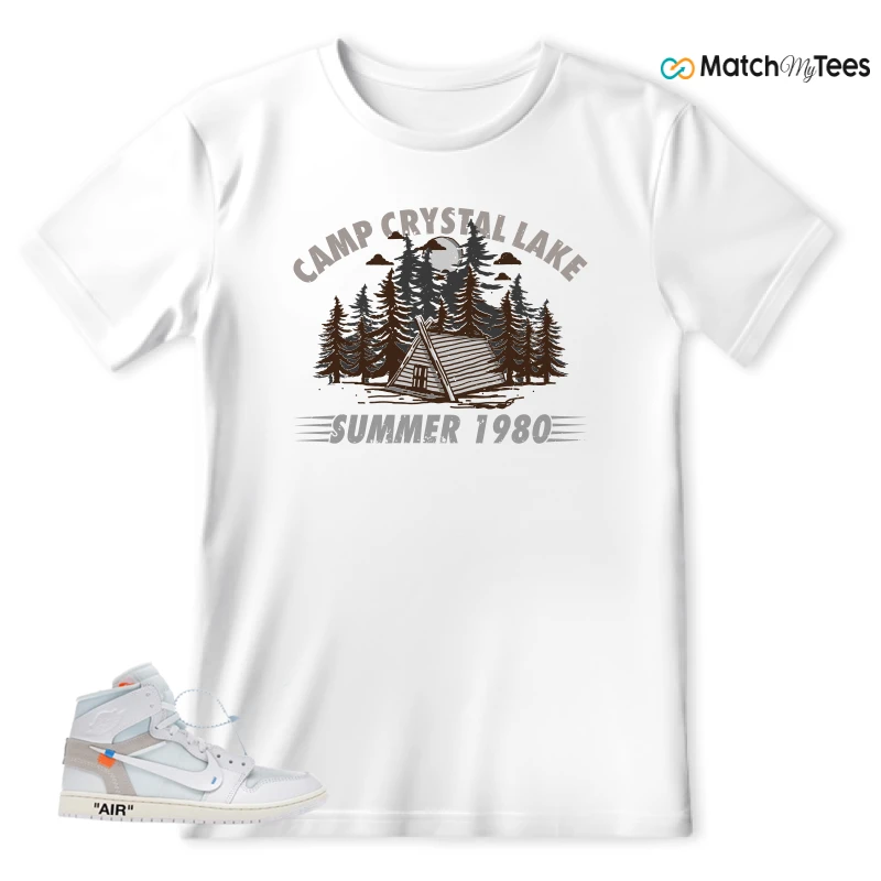 NEKE AIR JORDAN 1 RETRO HIGH OG VIRGIL ABLOH ARCHIVE ALASKA SNEAKER Matching Tees t-shirt