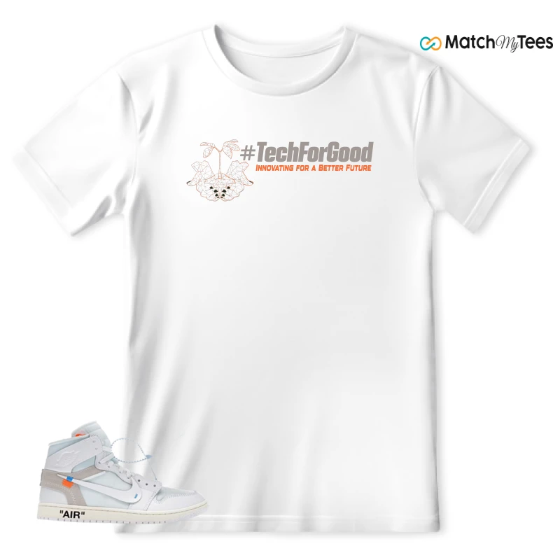 NEKE AIR JORDAN 1 RETRO HIGH OG VIRGIL ABLOH ARCHIVE ALASKA SNEAKER Matching Tees t-shirt