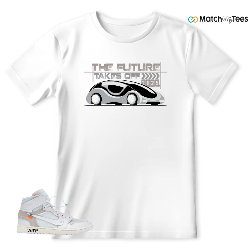 NEKE AIR JORDAN 1 RETRO HIGH OG VIRGIL ABLOH ARCHIVE ALASKA SNEAKER Matching Tees t-shirt