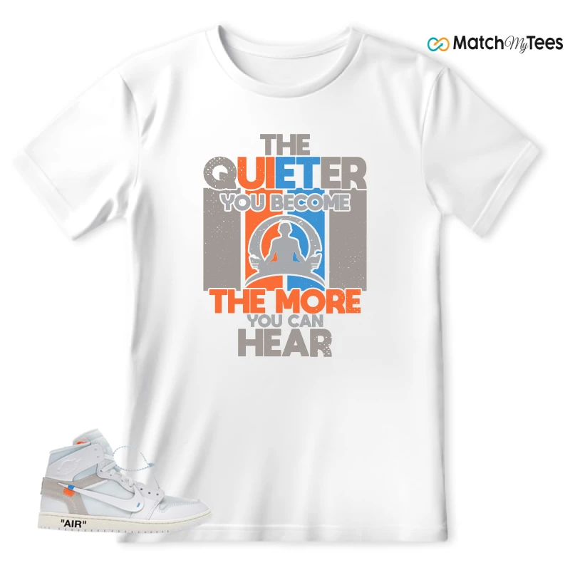 NEKE AIR JORDAN 1 RETRO HIGH OG VIRGIL ABLOH ARCHIVE ALASKA SNEAKER Matching Tees t-shirt