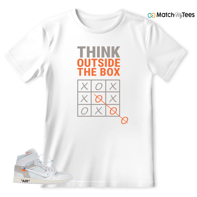 NEKE AIR JORDAN 1 RETRO HIGH OG VIRGIL ABLOH ARCHIVE ALASKA SNEAKER Matching Tees t-shirt