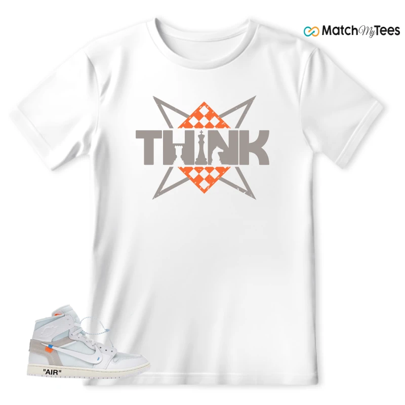 NEKE AIR JORDAN 1 RETRO HIGH OG VIRGIL ABLOH ARCHIVE ALASKA SNEAKER Matching Tees t-shirt
