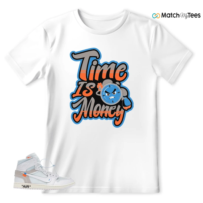 NEKE AIR JORDAN 1 RETRO HIGH OG VIRGIL ABLOH ARCHIVE ALASKA SNEAKER Matching Tees t-shirt