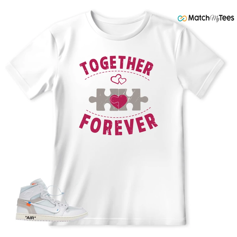 NEKE AIR JORDAN 1 RETRO HIGH OG VIRGIL ABLOH ARCHIVE ALASKA SNEAKER Matching Tees t-shirt