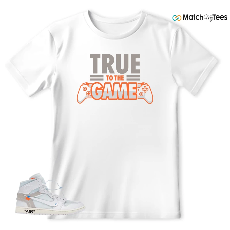 NEKE AIR JORDAN 1 RETRO HIGH OG VIRGIL ABLOH ARCHIVE ALASKA SNEAKER Matching Tees t-shirt