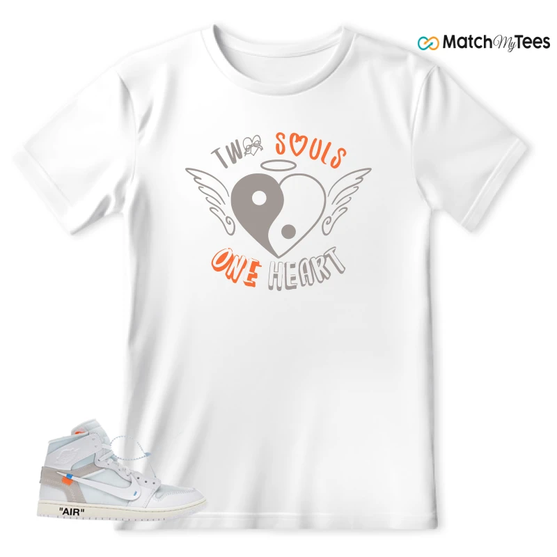 NEKE AIR JORDAN 1 RETRO HIGH OG VIRGIL ABLOH ARCHIVE ALASKA SNEAKER Matching Tees t-shirt