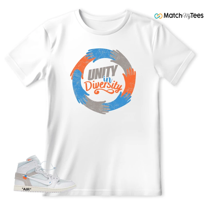 NEKE AIR JORDAN 1 RETRO HIGH OG VIRGIL ABLOH ARCHIVE ALASKA SNEAKER Matching Tees t-shirt