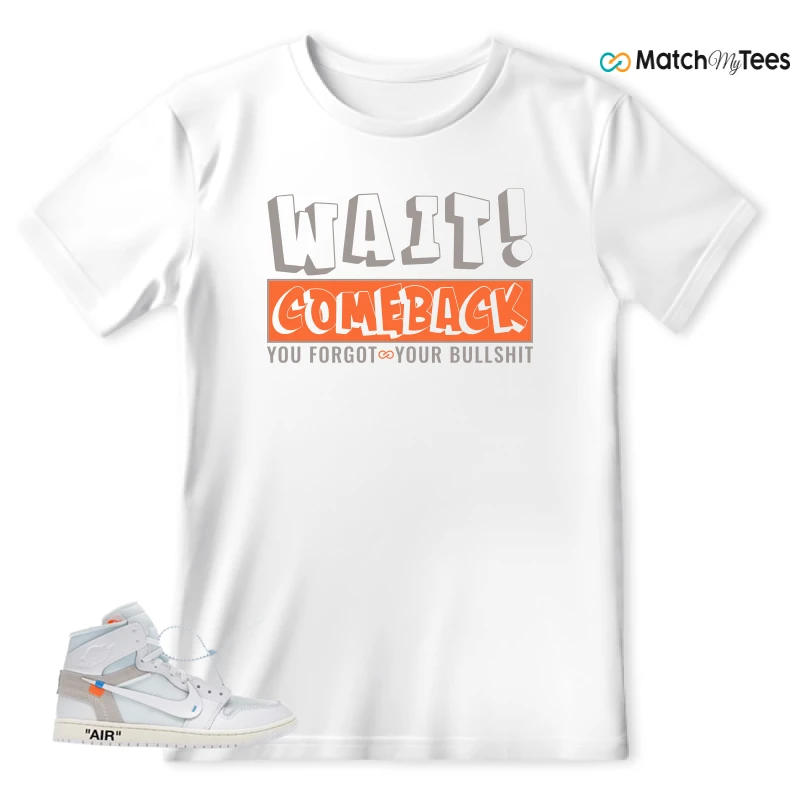 NEKE AIR JORDAN 1 RETRO HIGH OG VIRGIL ABLOH ARCHIVE ALASKA SNEAKER Matching Tees t-shirt