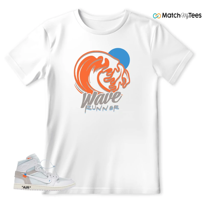 NEKE AIR JORDAN 1 RETRO HIGH OG VIRGIL ABLOH ARCHIVE ALASKA SNEAKER Matching Tees t-shirt