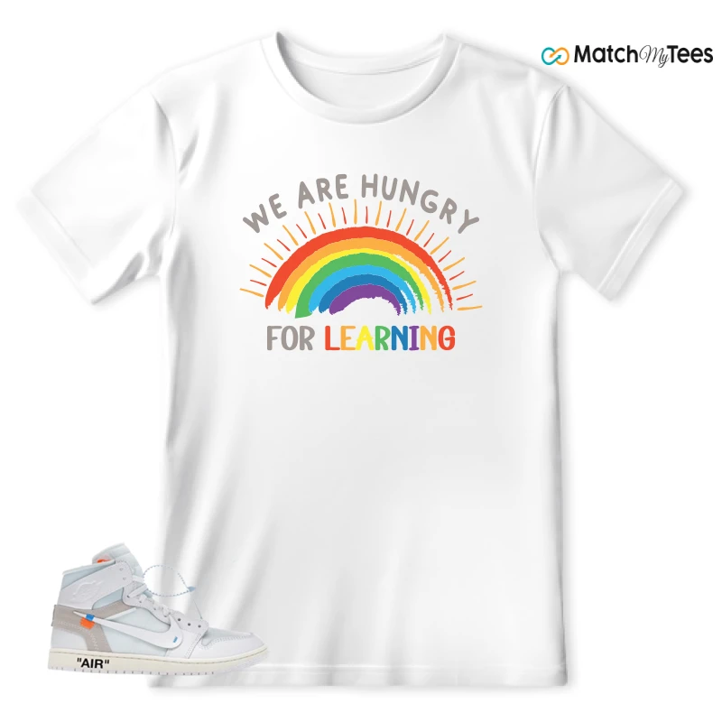 NEKE AIR JORDAN 1 RETRO HIGH OG VIRGIL ABLOH ARCHIVE ALASKA SNEAKER Matching Tees t-shirt