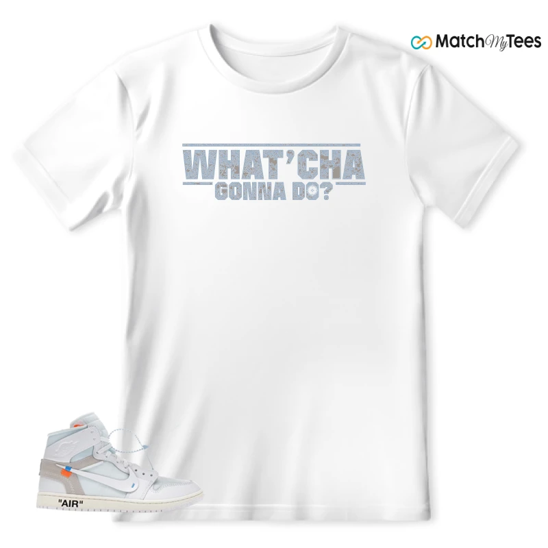 NEKE AIR JORDAN 1 RETRO HIGH OG VIRGIL ABLOH ARCHIVE ALASKA SNEAKER Matching Tees t-shirt