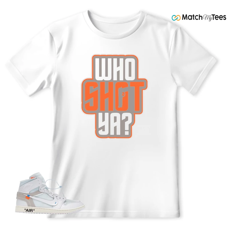 NEKE AIR JORDAN 1 RETRO HIGH OG VIRGIL ABLOH ARCHIVE ALASKA SNEAKER Matching Tees t-shirt