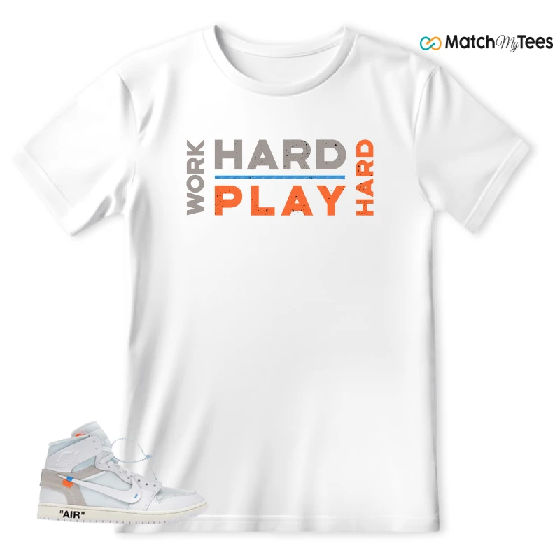 NEKE AIR JORDAN 1 RETRO HIGH OG VIRGIL ABLOH ARCHIVE ALASKA SNEAKER Matching Tees t-shirt