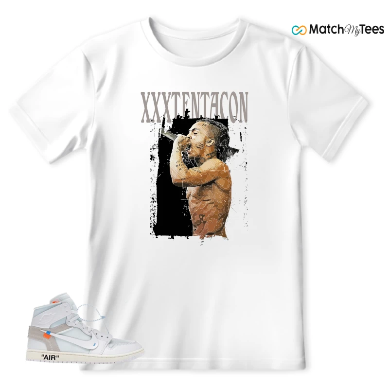 NEKE AIR JORDAN 1 RETRO HIGH OG VIRGIL ABLOH ARCHIVE ALASKA SNEAKER Matching Tees t-shirt