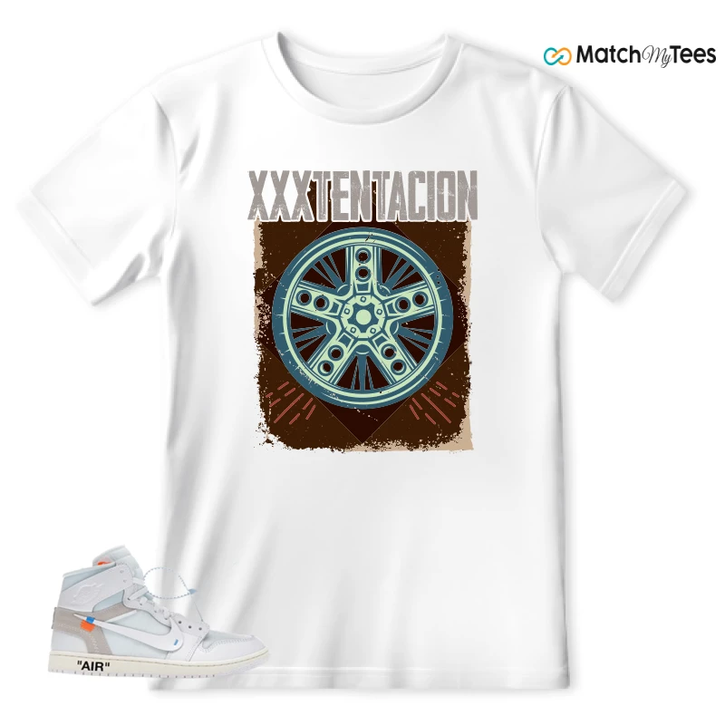 NEKE AIR JORDAN 1 RETRO HIGH OG VIRGIL ABLOH ARCHIVE ALASKA SNEAKER Matching Tees t-shirt
